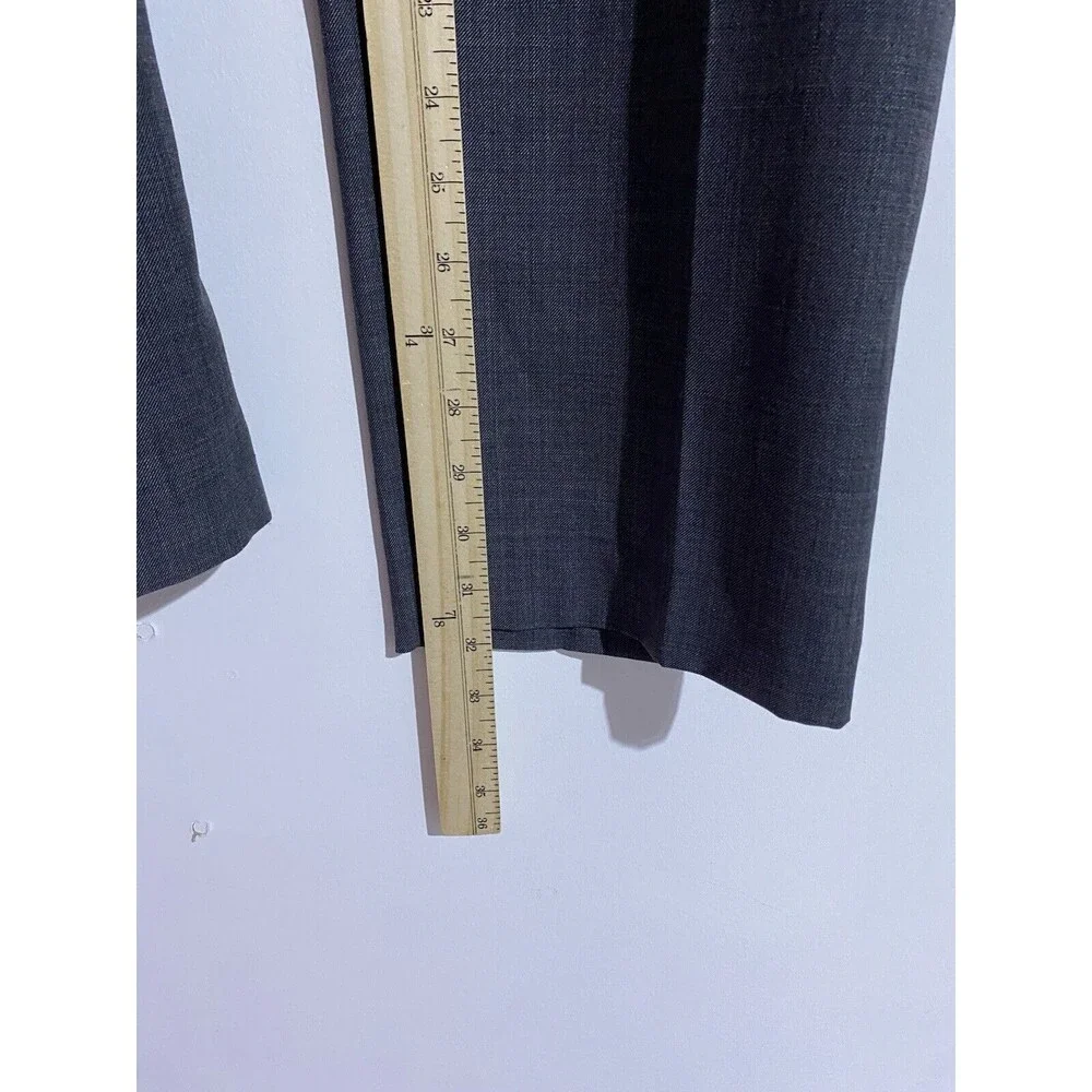 Ralph Lauren Dress Pants Mens 34x32 Gray Wool Straight office Business‎ Trousers